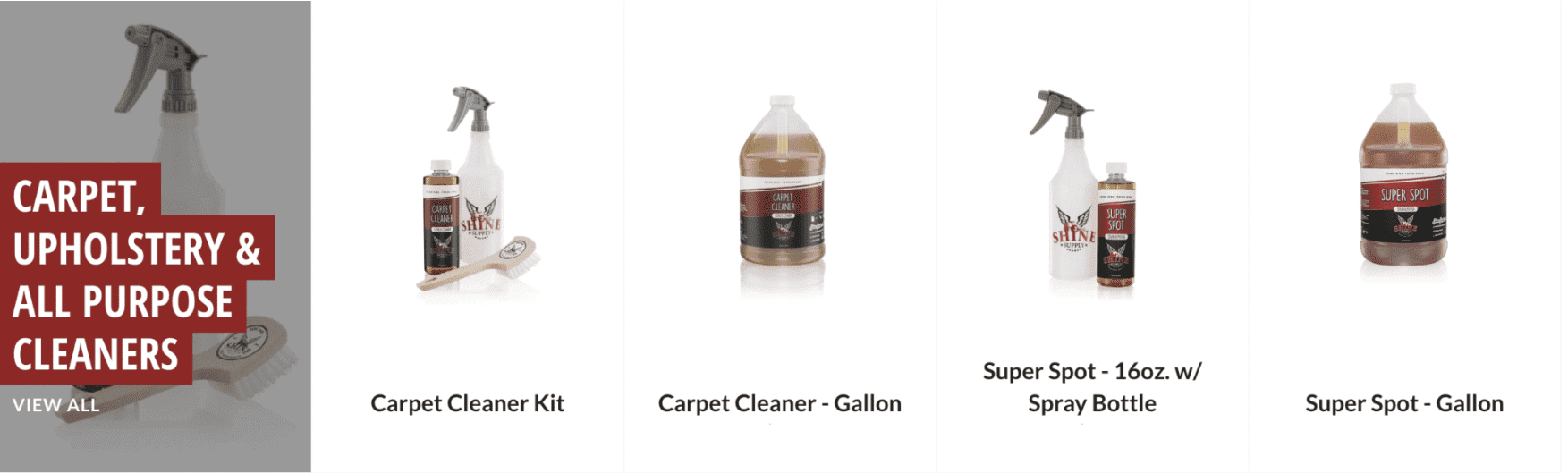 Carpet, Upholstery & All Purpose Cleaners